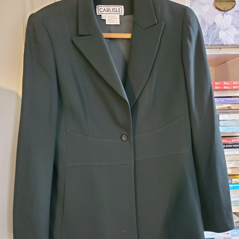 Carlisle:  Rich Forest Green, Wool Blazer, Superb Tailoring.